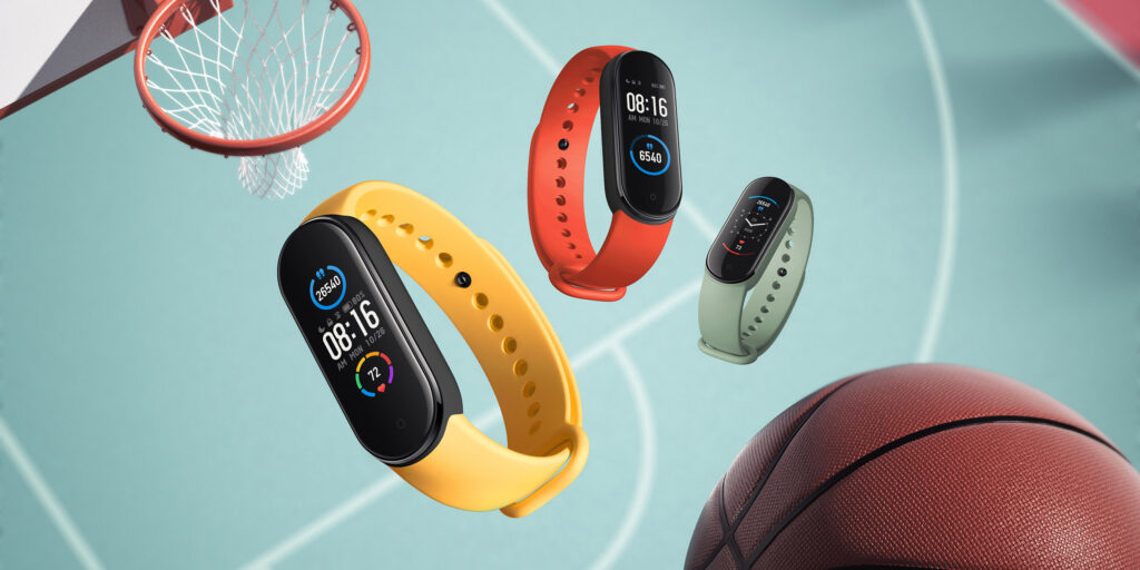Mi Smart Band 5 має шість кольорів ремінців