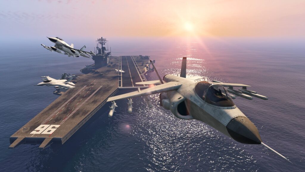 Авианосец в летнем обновлении GTA V Online