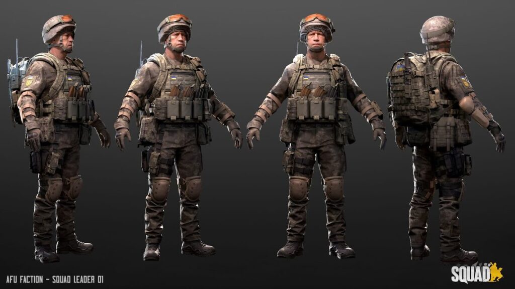 Squad videogame Ukrainian military faction
